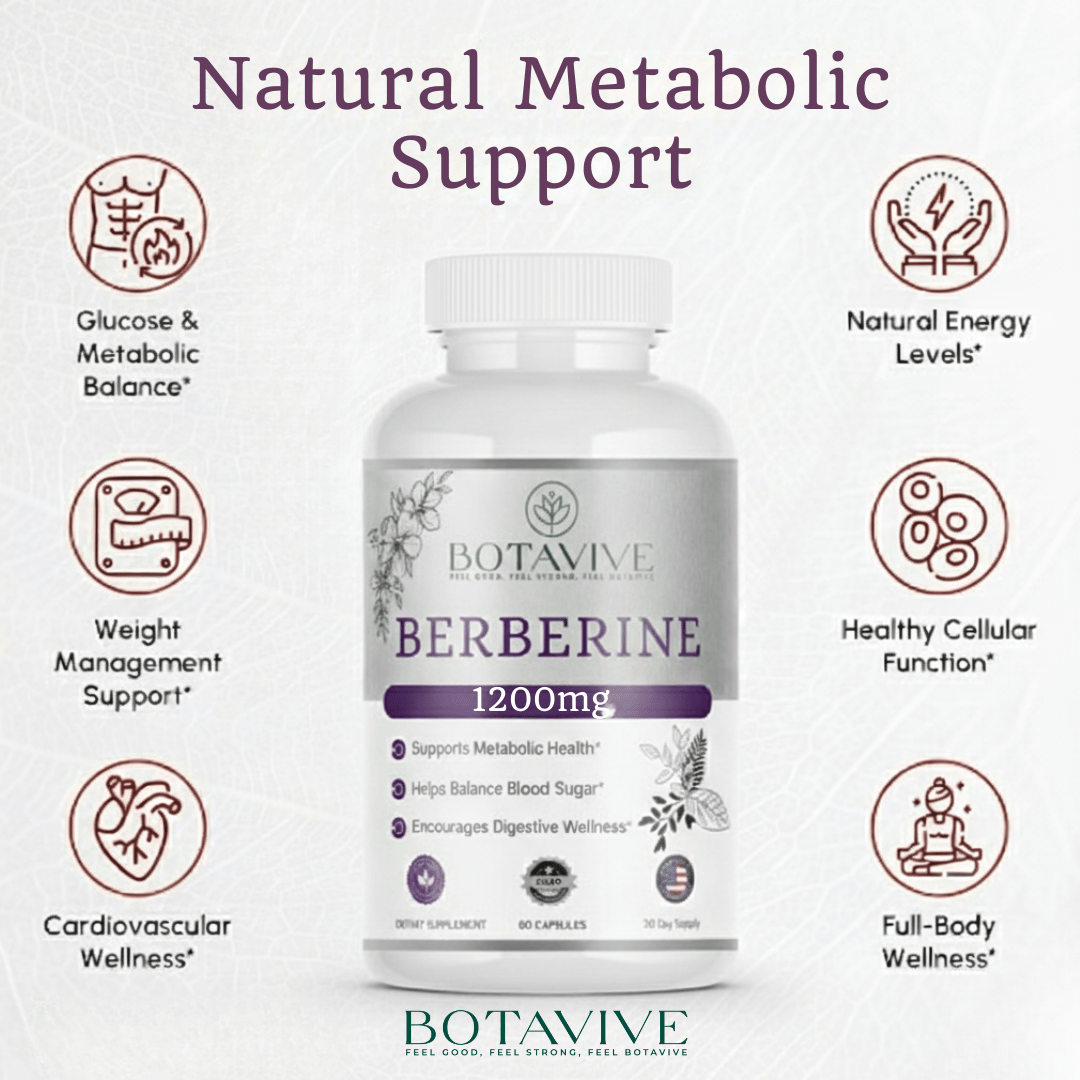 Botavive® Berberine 1200 mg – Premium Berberine HCl Blend - Botavive