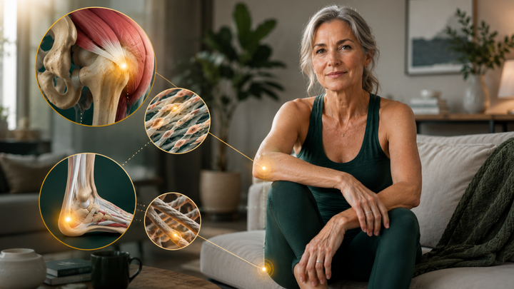 Joint pain with perimenopause: the tendon problem hiding behind your hip and heel pain