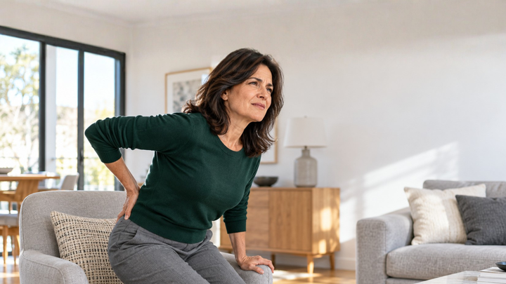 Perimenopause back pain: the disc change that flips after your final period