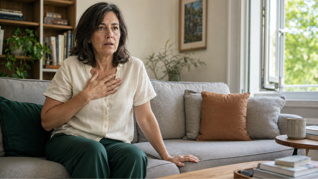 Perimenopause panic attacks: causes, the heart symptom overlap, and what calms them