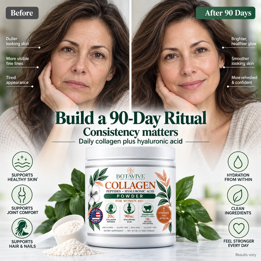 Woman in her 40s holding a warm mug with both hands to soothe stiff fingers