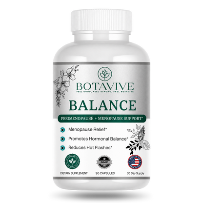 Botavive Balance: Menopause Supplement for Hot Flashes, Night Sweats, and Hormonal Support