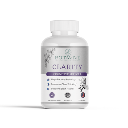 Botavive Clarity cognitive support bottle — 60 capsules for brain fog relief, clear thinking & brain health in women 40-65