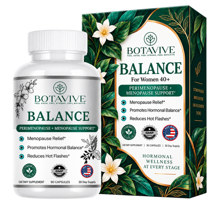 Botavive Balance: Menopause Supplement for Hot Flashes, Night Sweats, and Hormonal Support