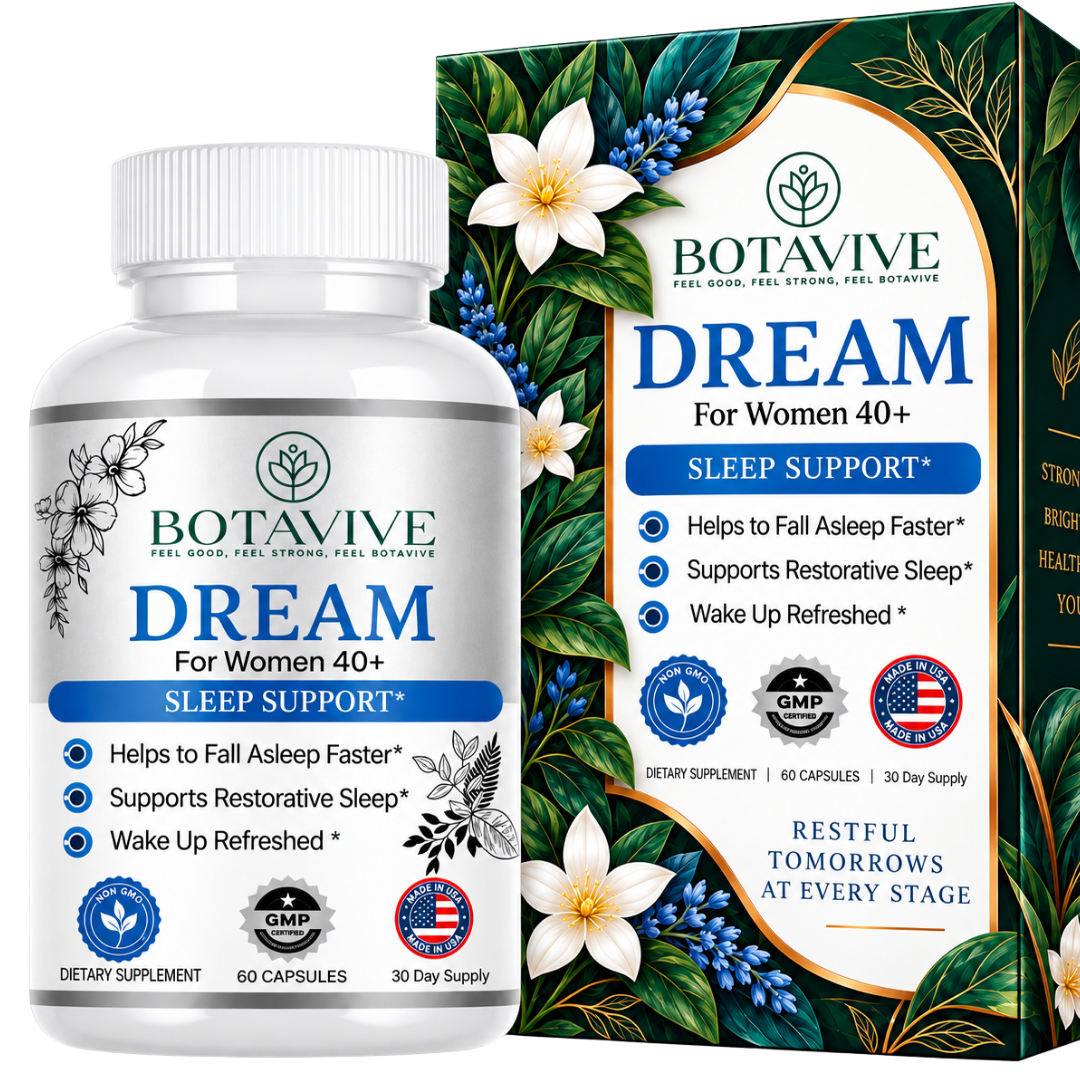 Botavive supplement boxes grouped together for the women's menopause product line