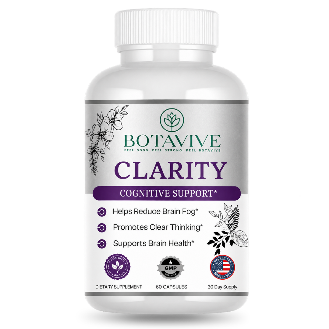 Botavive Clarity brain fog and memory support supplement bottle for menopause