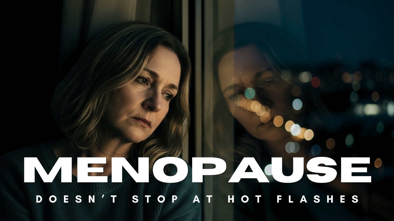 Load video: A woman speaks directly to the camera in a warm, emotional tone. She shares her personal struggle with hair loss during menopause, describing how losing hair in the shower made her feel less like herself. The screen shows close-up shots of her brushing her hair, looking down sadly, and avoiding mirrors.The mood shifts when she mentions finding Botavive Glow. The visuals brighten with soft light. She smiles, gently touches her hair, and appears more confident. The bottle of Botavive Glow is shown clearly on screen with its label visible. The video ends with text inviting viewers to join thousands of women who use Botavive Glow, followed by the product bottle shown again against a clean background.