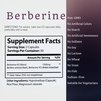 Botavive® Berberine 1200 mg – Premium Berberine HCl Blend - Botavive