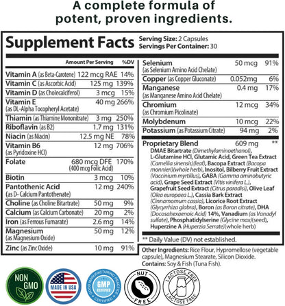 Botavive Clarity - Brain Fog & Memory Booster for Mental Sharpness - Botavive