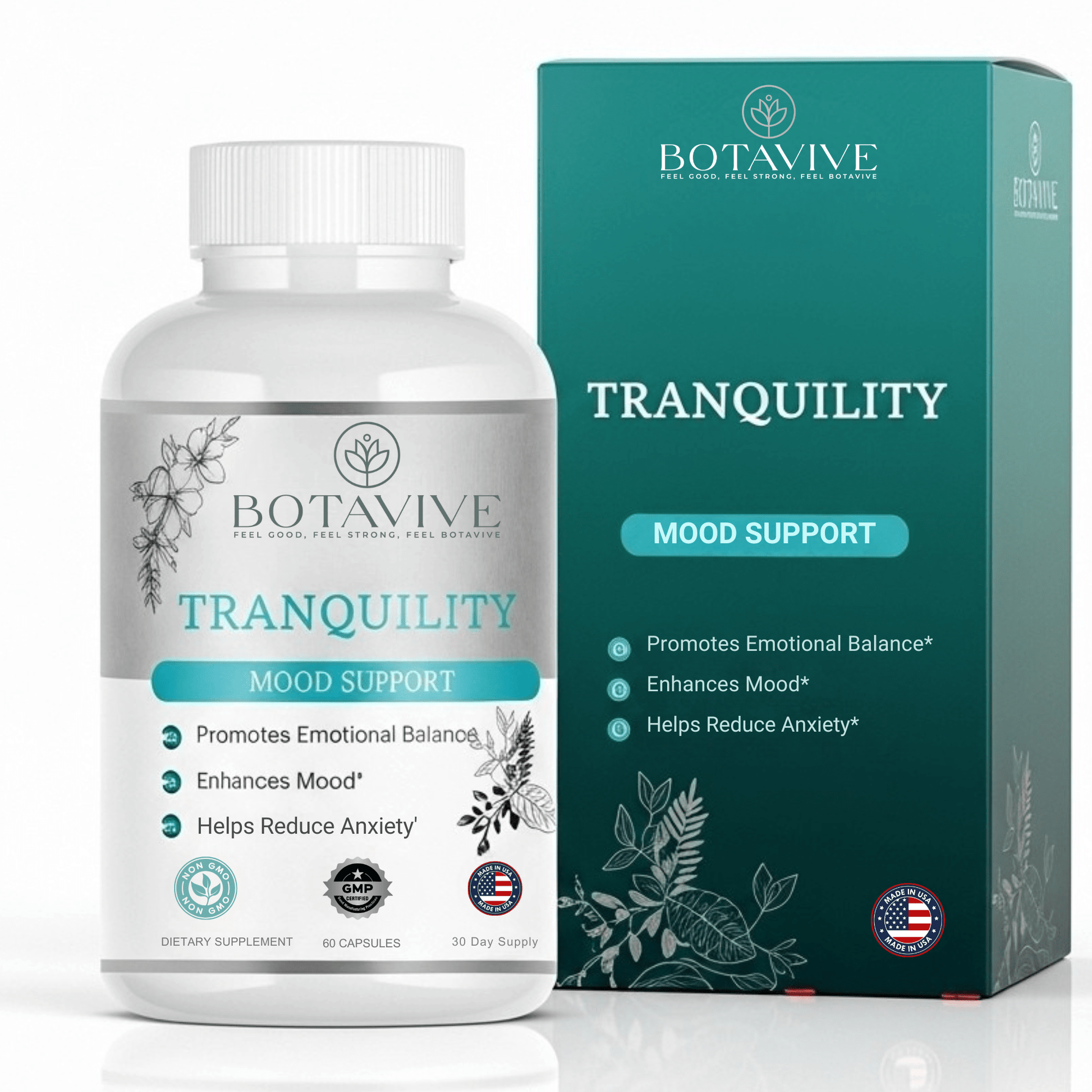 Botavive Tranquility - Stress & Anxiety Relief for Daily Calm - Botavive