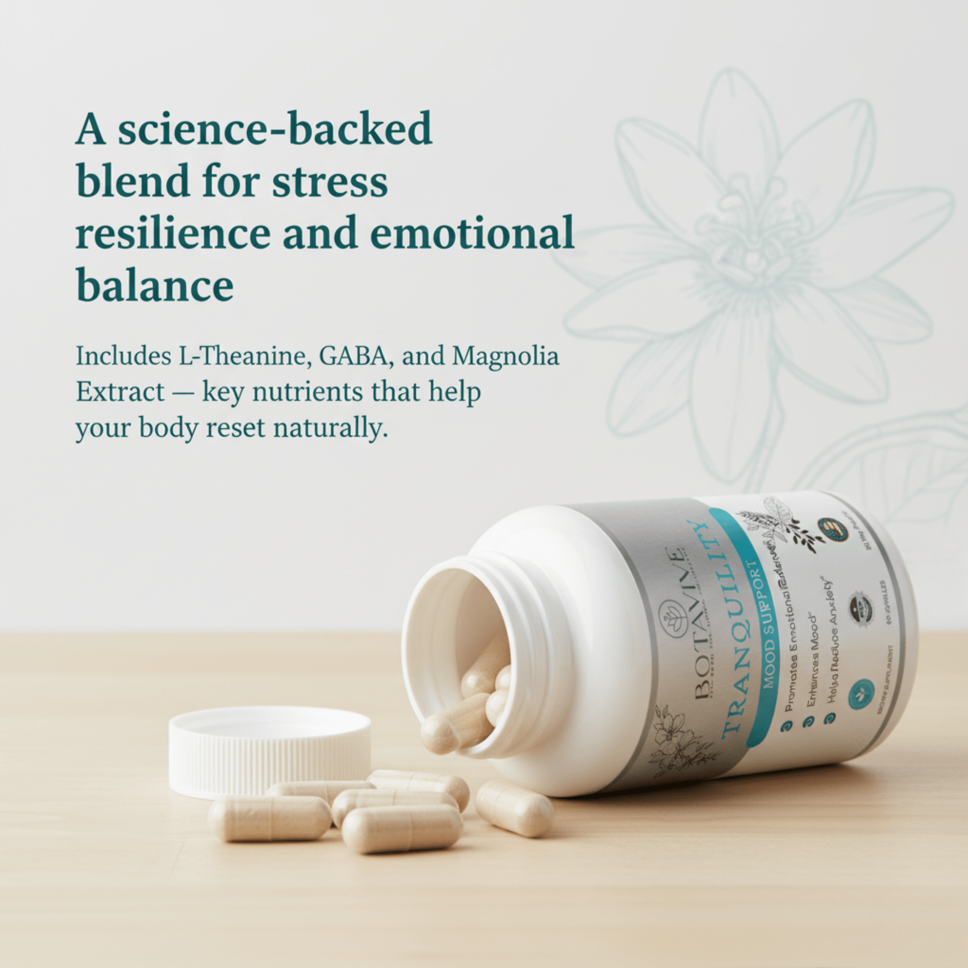 Botavive Tranquility - Stress & Anxiety Relief for Daily Calm - Botavive
