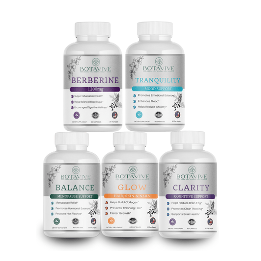 Total Wellness Bundle – 5 Essentials for Radiance, Balance & Vitality - Botavive