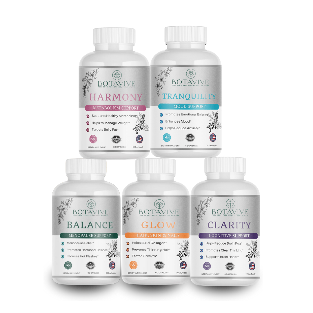 Total Wellness Bundle – 5 Essentials for Radiance, Balance & Vitality - Botavive